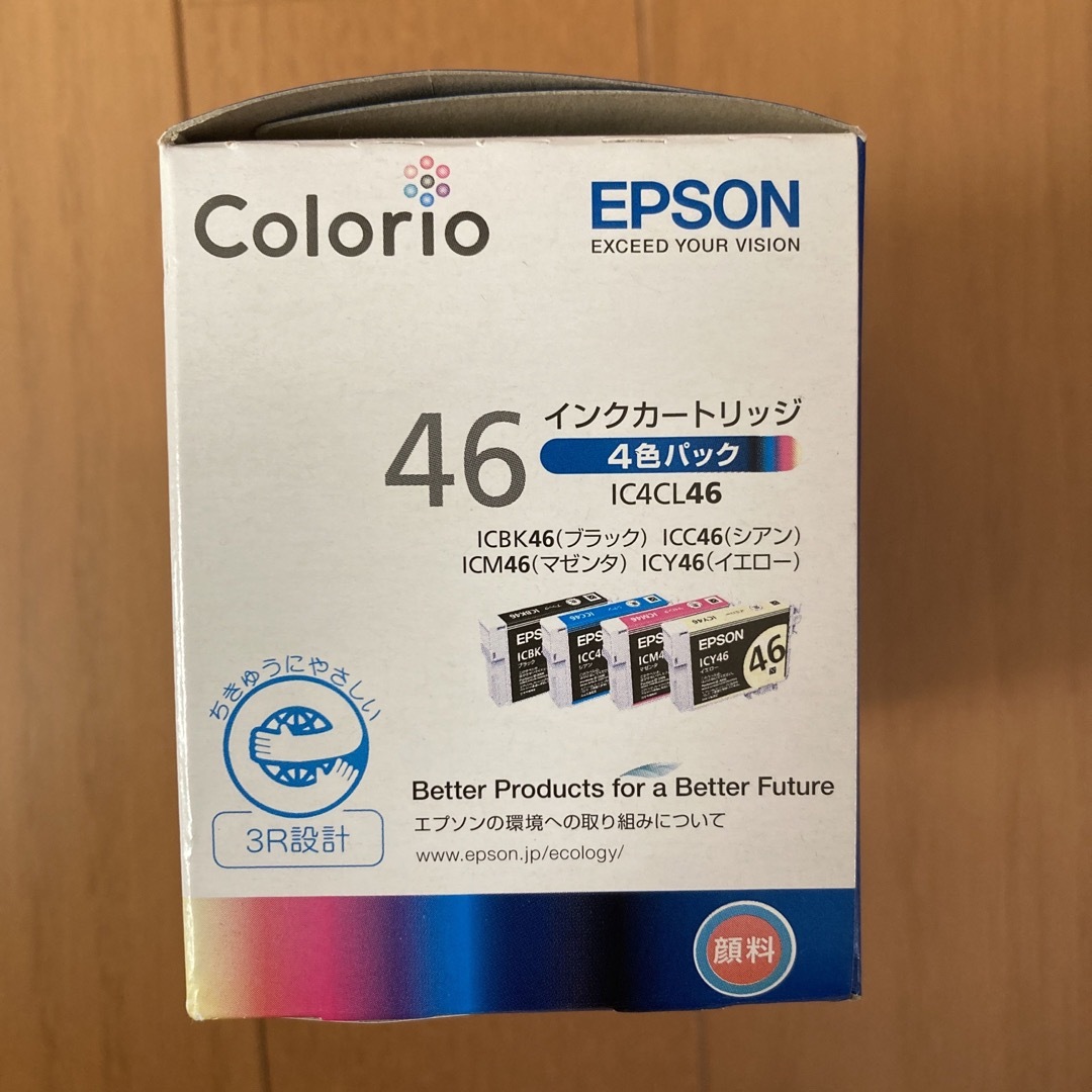 EPSON(エプソン)のepson純正インク46 4色入り未開封 スマホ/家電/カメラのPC/タブレット(PC周辺機器)の商品写真