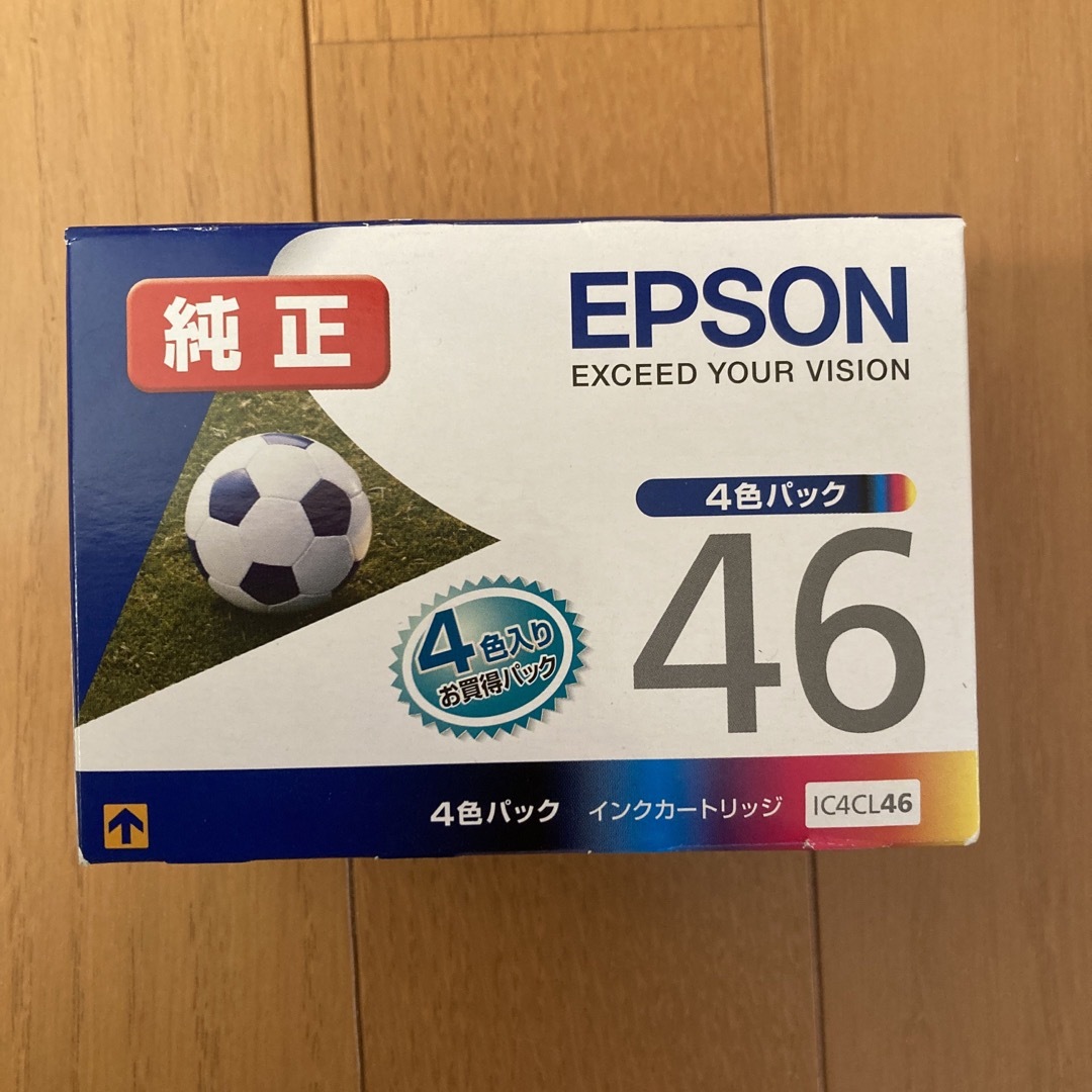 EPSON(エプソン)のepson純正インク46 4色入り未開封 スマホ/家電/カメラのPC/タブレット(PC周辺機器)の商品写真