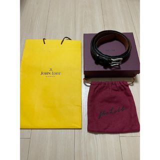 ジョンロブ(JOHN LOBB)のジョンロブ JOHN LOBB クロコダイルレザー ベルト ブラック(ベルト)