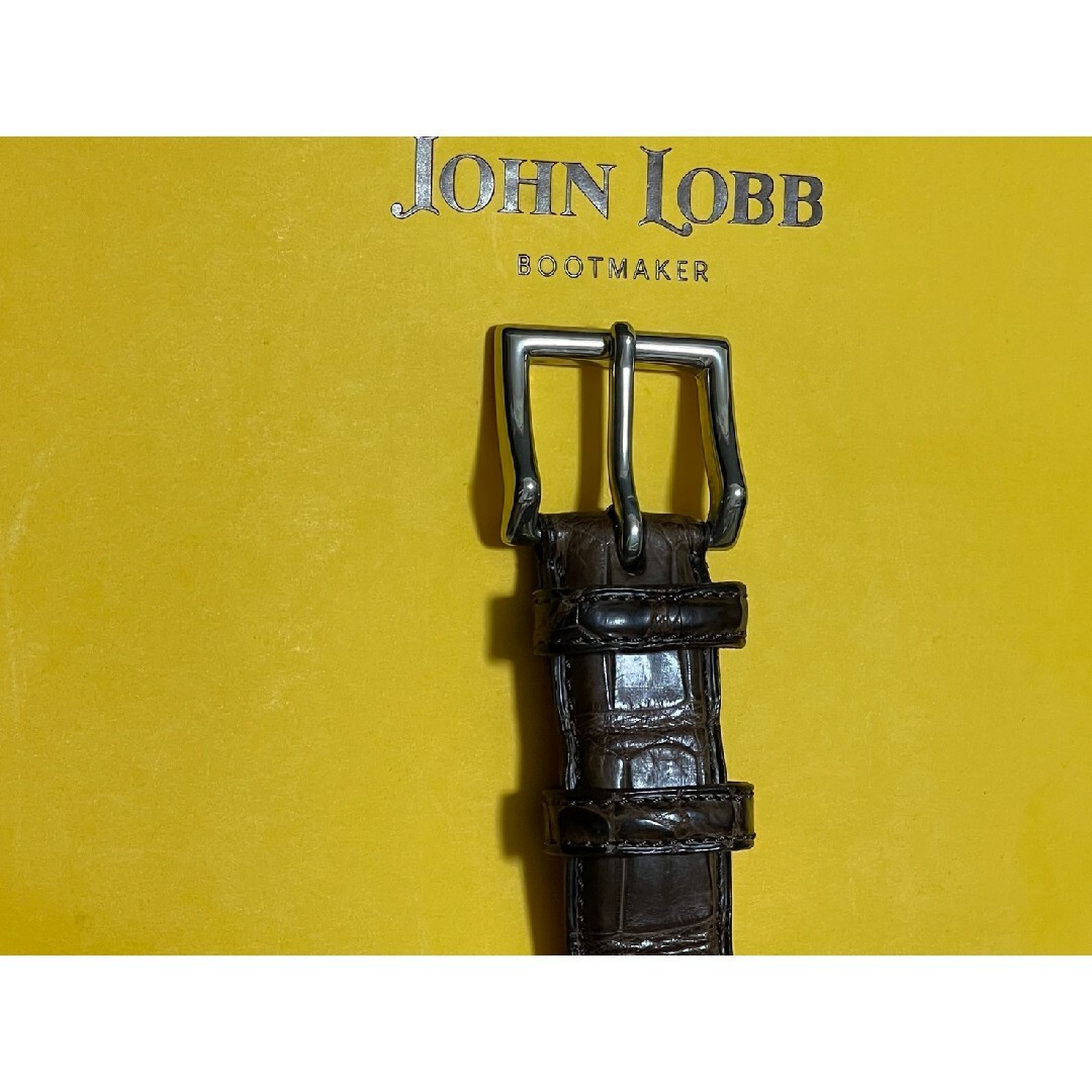 JOHN LOBB(ジョンロブ)のジョンロブ JOHN LOBB クロコダイルレザー ベルト  ブラウン系 メンズのファッション小物(ベルト)の商品写真