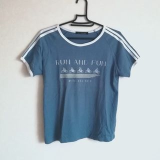 ページボーイ(PAGEBOY)の水色の自転車ロゴTシャツ(Tシャツ(半袖/袖なし))