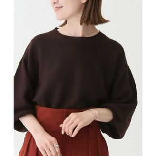 スピックアンドスパン(Spick & Span)の★Spick&Span★美品★ウールストレッチボリュームスリーブニット(ニット/セーター)