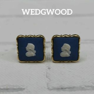 ウェッジウッド(WEDGWOOD)の【匿名配送】 ウェッジウッド カフス ゴールド カメオ 青 3(カフリンクス)