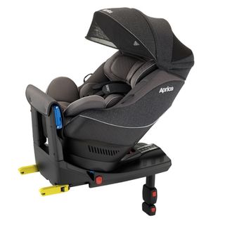 アップリカ(Aprica)の【美品】アップリカ チャイルドシート クルリラプレミアム isofix グレー(自動車用チャイルドシート本体)