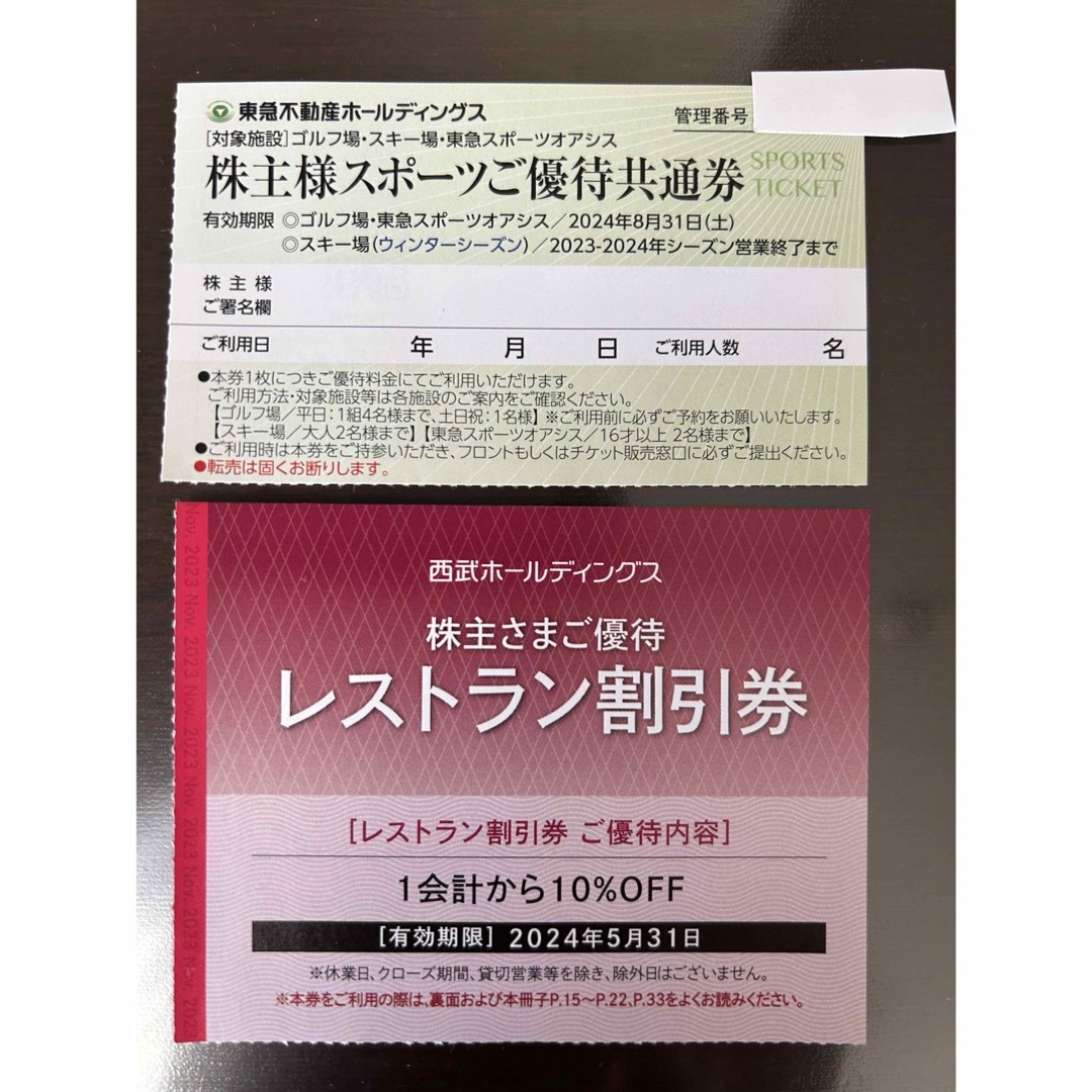 2枚 東急不動産株主優待スポーツ券スキー場 リフト割引ニセコ