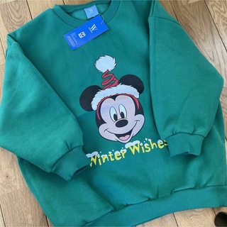 ディズニー(Disney)の新品　メファボリ　ミッキー   裏起毛　韓国子供服(Tシャツ/カットソー)