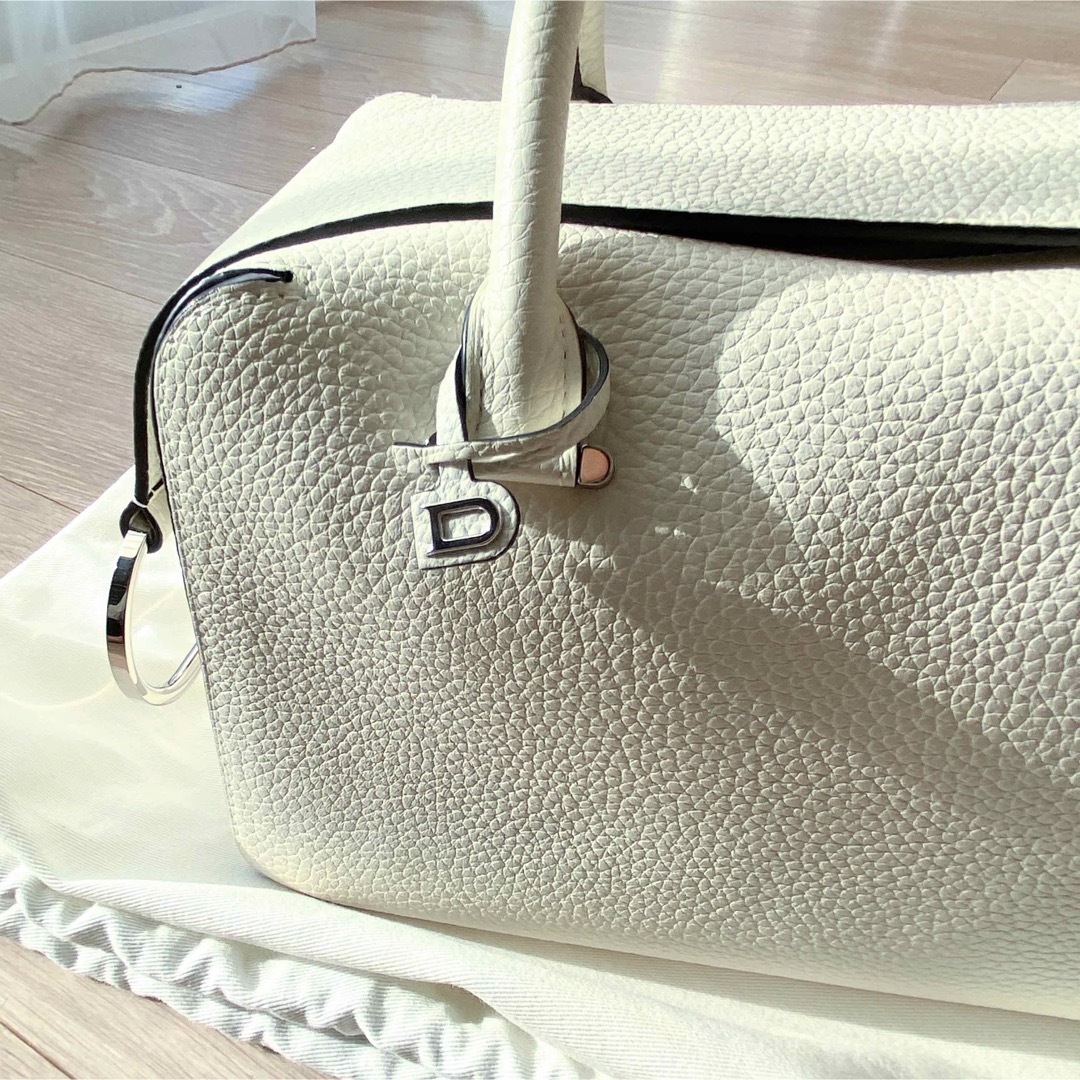 DELVAUX - デルヴォー クールボックス MM ホワイト シルバーの DELVAUX - デルヴォー クールボックス MM ホワイト シルバーの