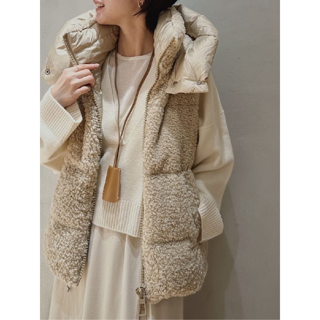 Plage(プラージュ)の新品 Plage【DUNO/デュノ】ECO POODLE FUR VEST レディースのジャケット/アウター(ダウンベスト)の商品写真