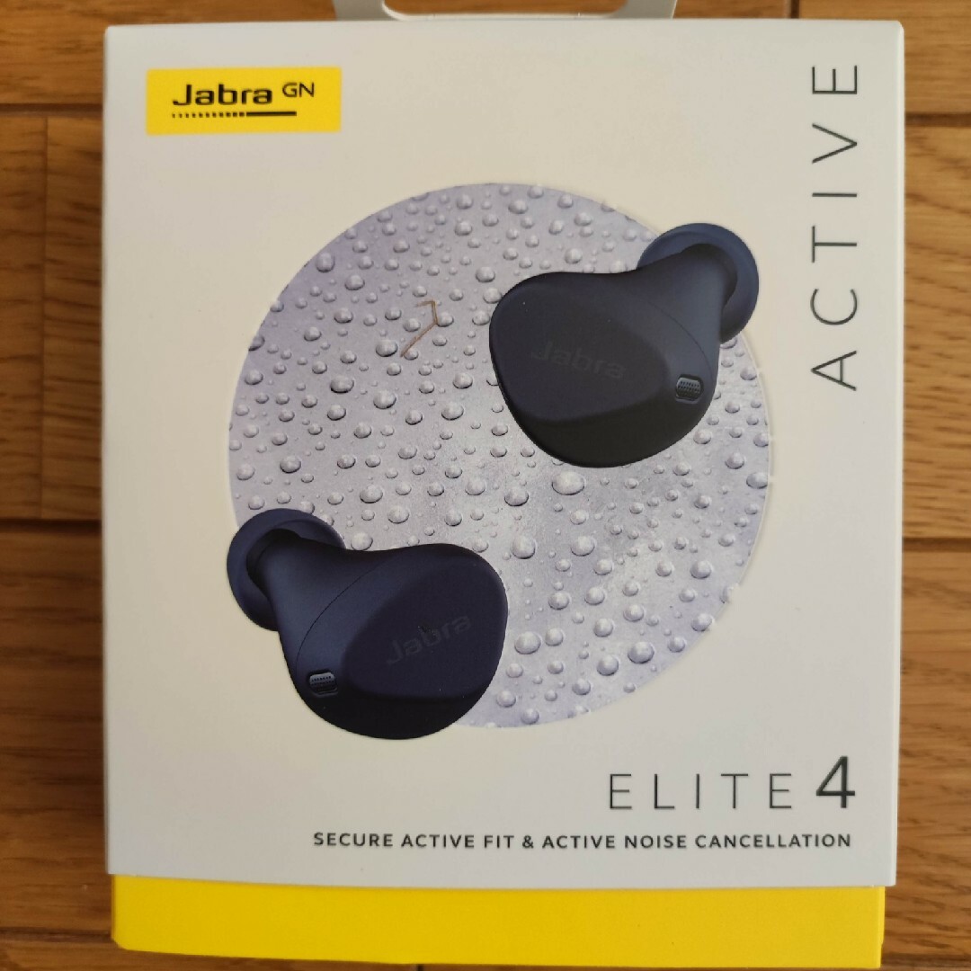 Jabra フルワイヤレスイヤホン ELITE 4 ACTIVE NAVY有ノイズキャンセリング機能