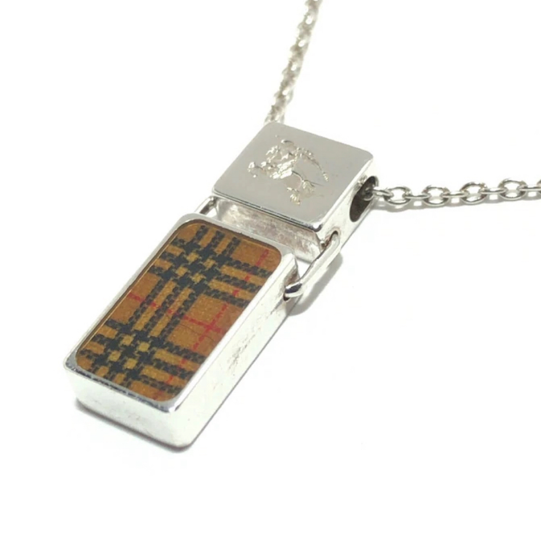 BURBERRY(バーバリー)のBURBERRY バーバリー　シルバー925 ノバチェック　ネックレス　正規品 レディースのアクセサリー(ネックレス)の商品写真