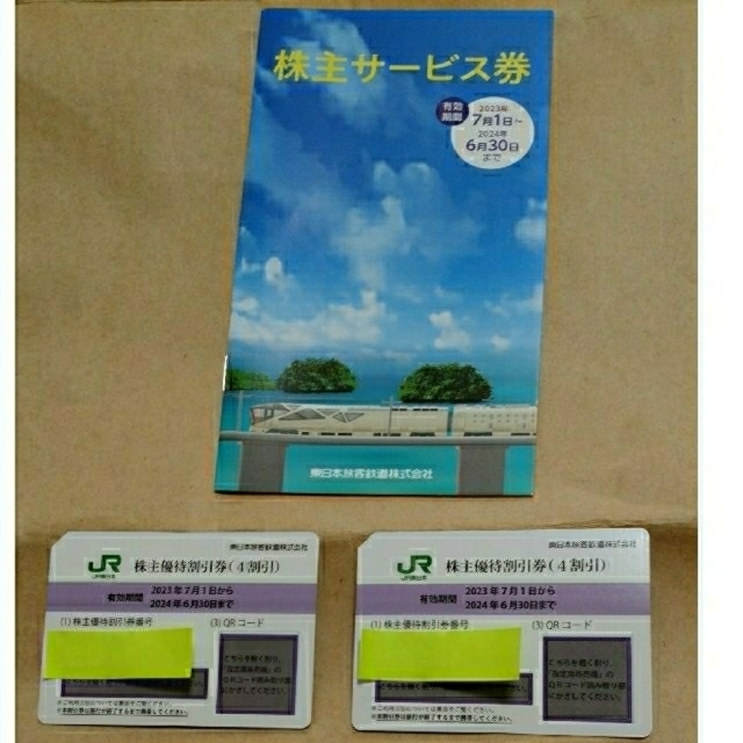 が通販できます有効期限「JR東日本《株主優待割引券（4割引） 2枚 ・ 株主サービス券（冊子）1冊」