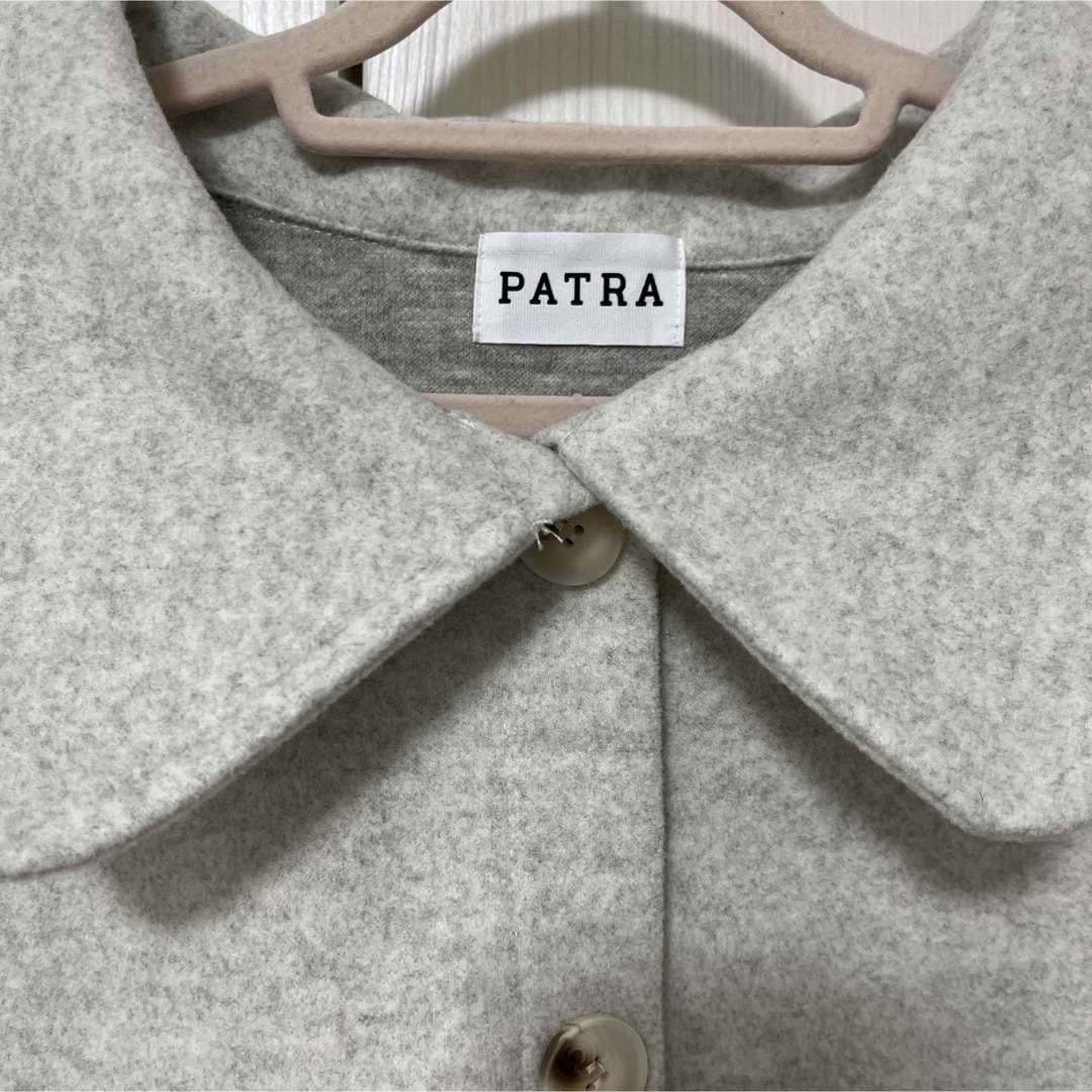 patra チェスターコート 丸襟 ハーフコート