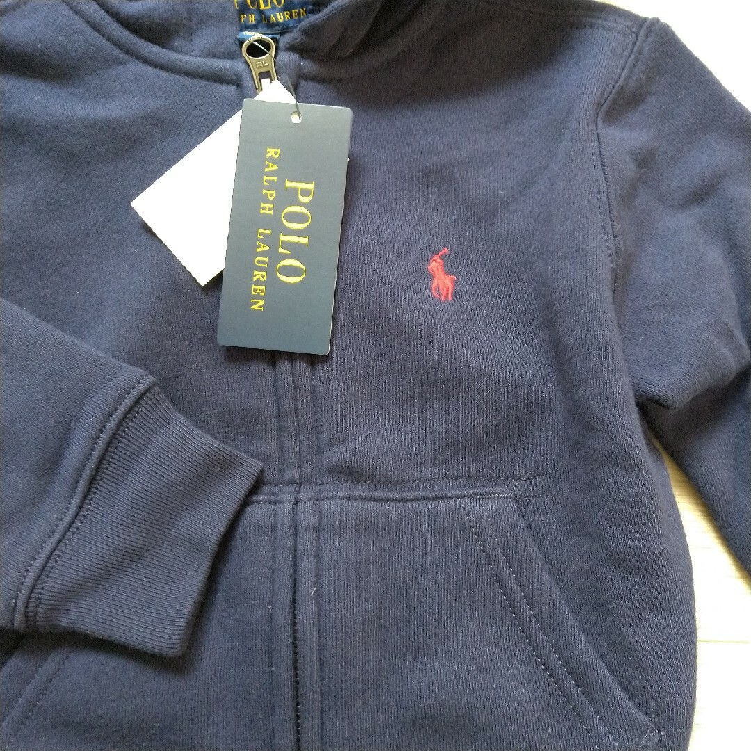 Ralph Lauren(ラルフローレン)の新品タグ付き ラルフローレン パーカー キッズ/ベビー/マタニティのキッズ服女の子用(90cm~)(Tシャツ/カットソー)の商品写真