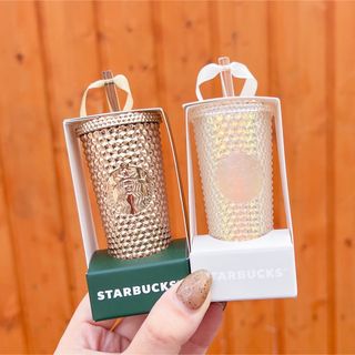 スターバックス(Starbucks)のスターバックス ホリデー オーナメント 2つ タンブラーシャイニー クリスマス(置物)