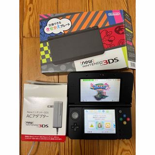 ニンテンドー3DS(ニンテンドー3DS)のニンテンドー3DS ブラック 本体 きせかえ &ドラクエⅪ動作品(家庭用ゲーム機本体)