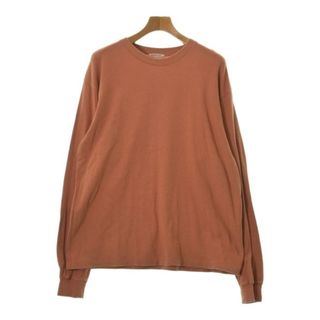 オーラリー(AURALEE)のAURALEE オーラリー Tシャツ・カットソー 4(M位) オレンジ系 【古着】【中古】(Tシャツ/カットソー(半袖/袖なし))