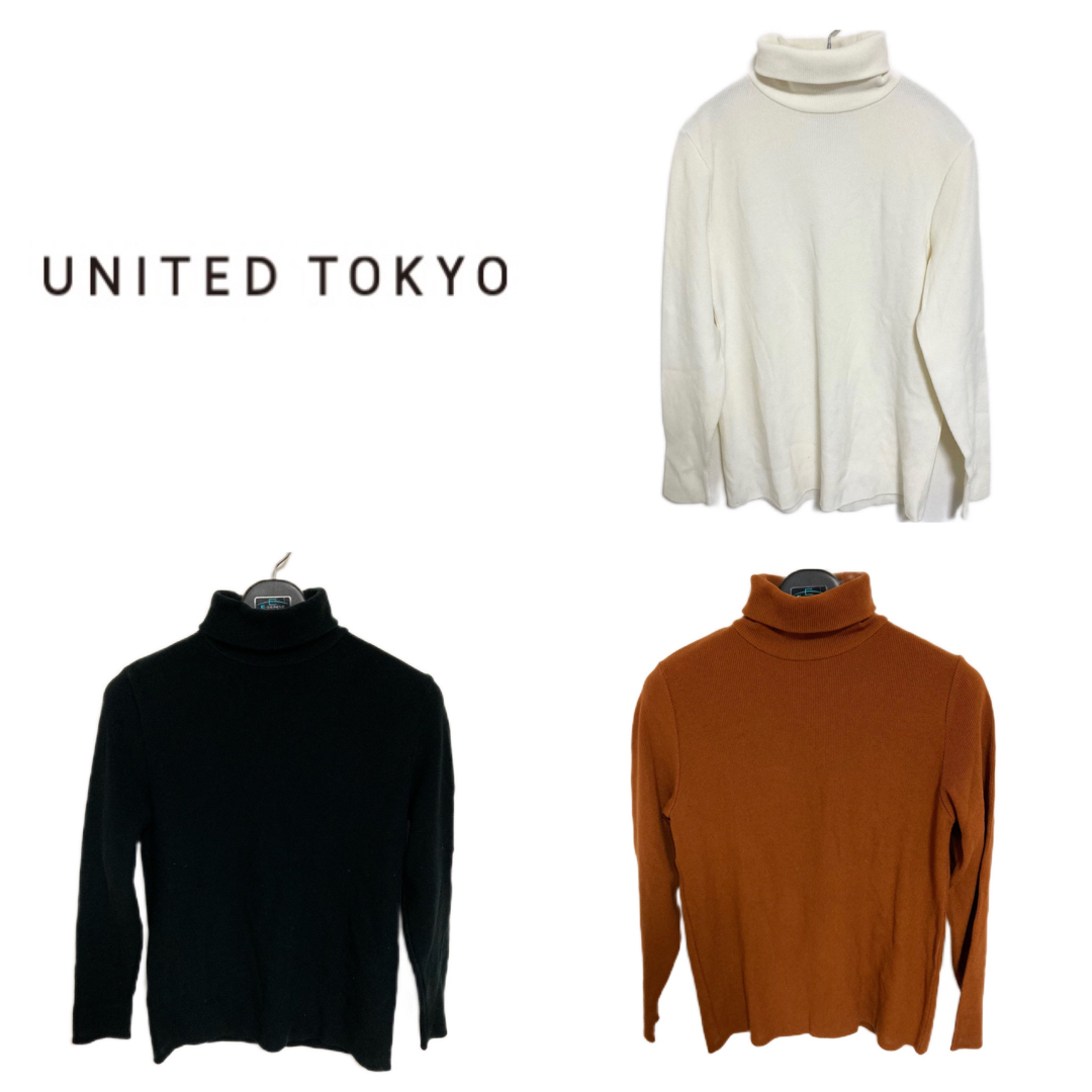 【united tokyo】men's 畦タートルネックニット〈3色セット価格〉RUNショップ内商品