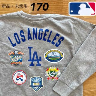 メジャーリーグベースボール(MLB)の【170】MLB公式 ドジャース長袖スウェットトレーナー●大谷翔平 XS S M(Tシャツ/カットソー)