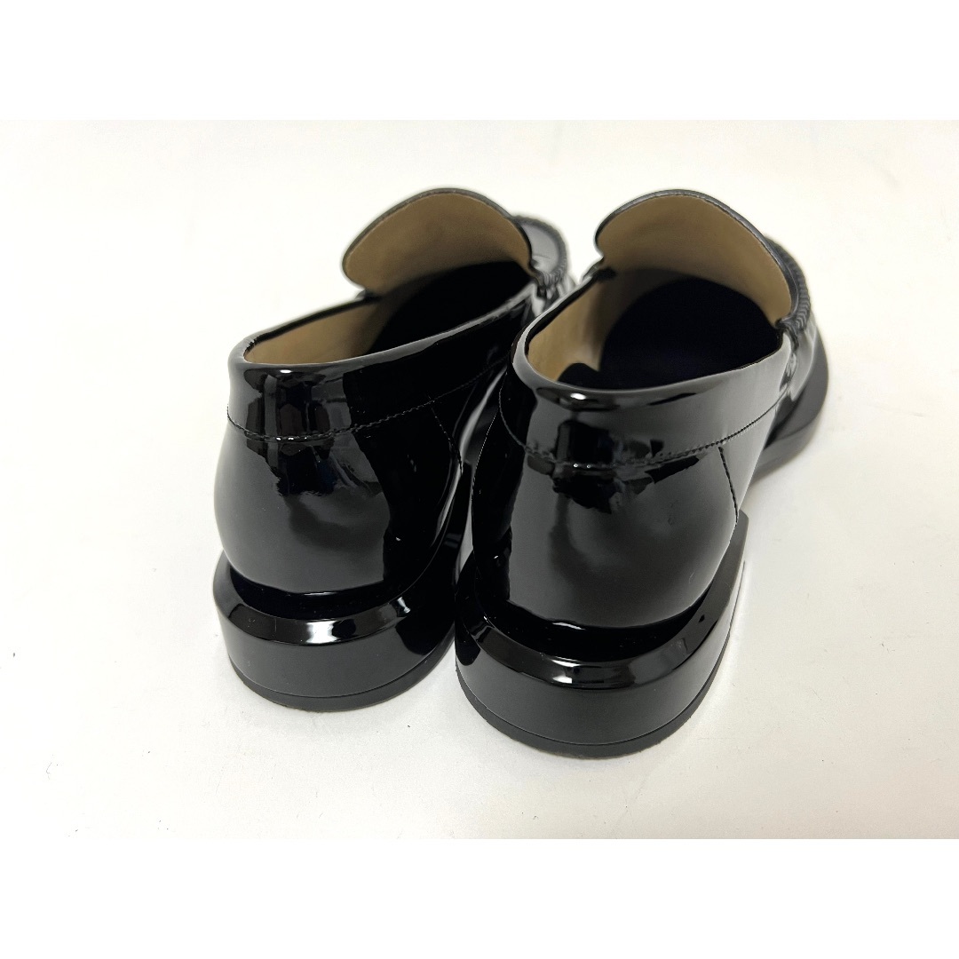 新品未使用 CHANEL ブラック エナメル ローファー 36 CHANEL - CHANEL シャネル レディース ローファー エナメル CC