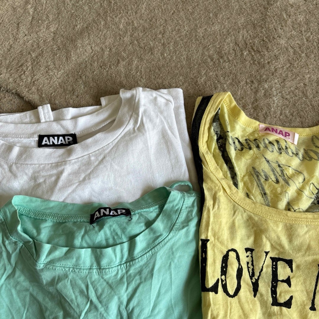 ANAP(アナップ)のANAP Tシャツ3枚セット レディースのトップス(Tシャツ(半袖/袖なし))の商品写真