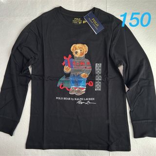 ポロラルフローレン(POLO RALPH LAUREN)の新作◇ラルフローレン ポロベア長袖Tシャツ ブラック M/150(Tシャツ/カットソー)