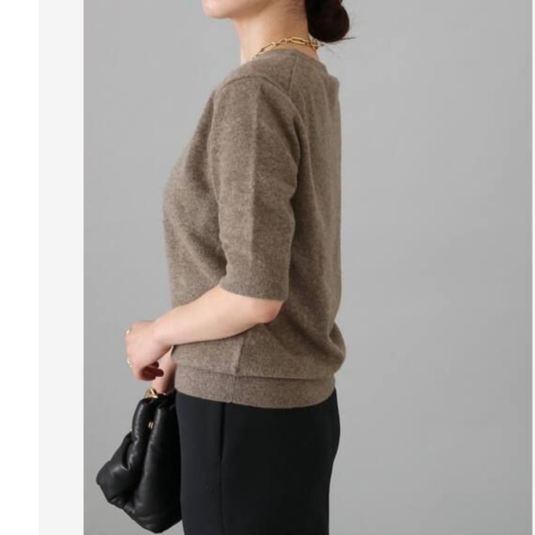 VERMEIL par iena(ヴェルメイユパーイエナ)のヴェルメイユパーイエナ ☆ Fine cashmere ショートスリーブ レディースのトップス(ニット/セーター)の商品写真