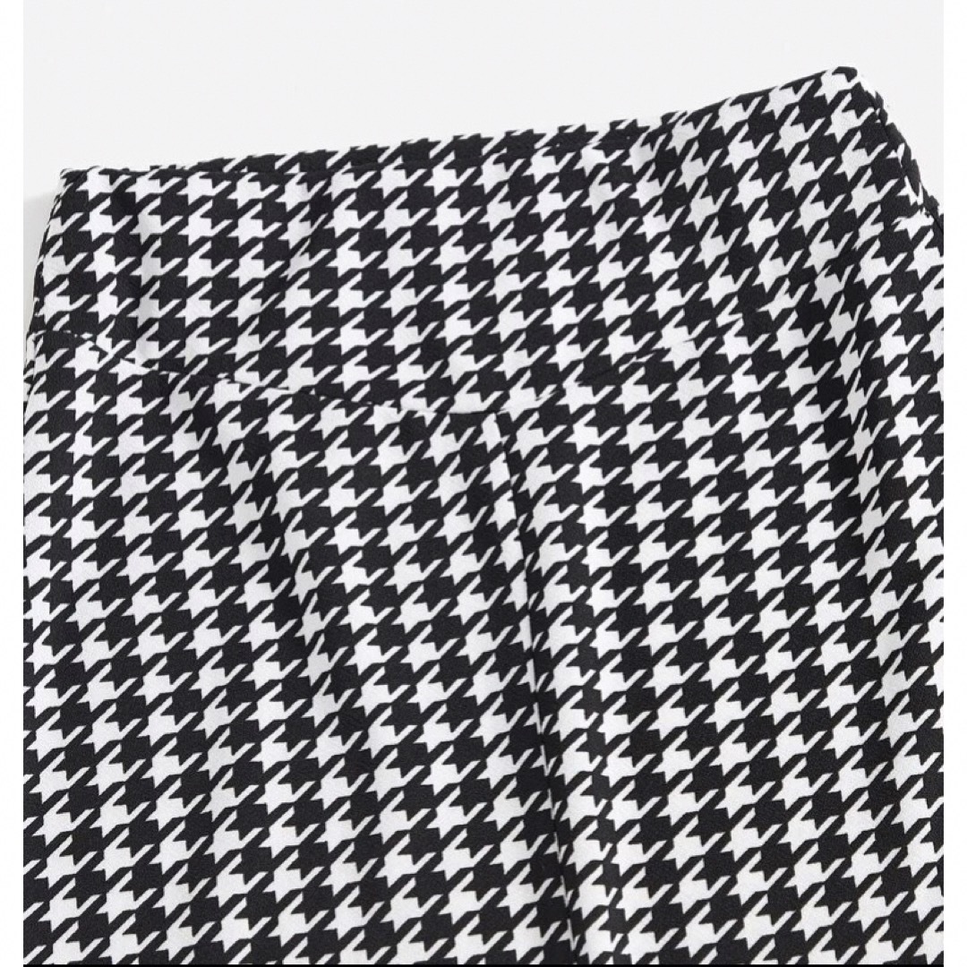 SHEIN(シーイン)のSHEIN Privé 千鳥格子プリント ペンシルスカート 未使用品 レディースのスカート(ひざ丈スカート)の商品写真