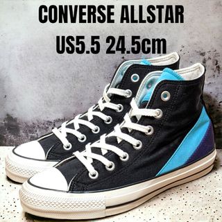 オールスター(ALL STAR（CONVERSE）)のCONVERSE コンバース 24.5cm オールスター ハイカット ブラック(スニーカー)