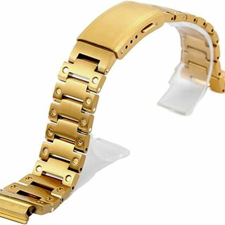 CASIO G-SHOCK 汎用　カスタム　メタルバンド（ベルト） ゴールド(腕時計(デジタル))