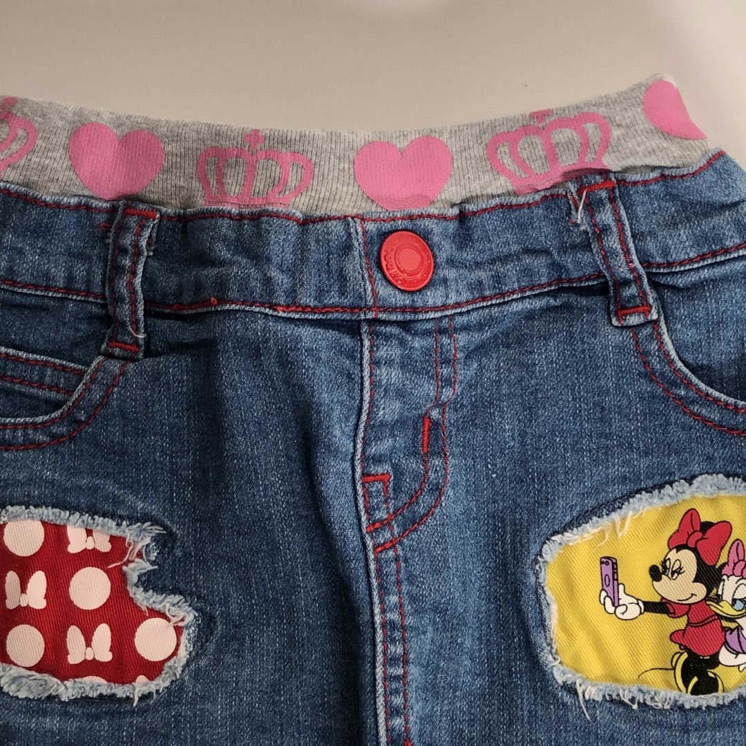 BABYDOLL(ベビードール)のBABY DOLL  90㎝　デニムスカート　Disney ミニーマウス キッズ/ベビー/マタニティのキッズ服女の子用(90cm~)(スカート)の商品写真