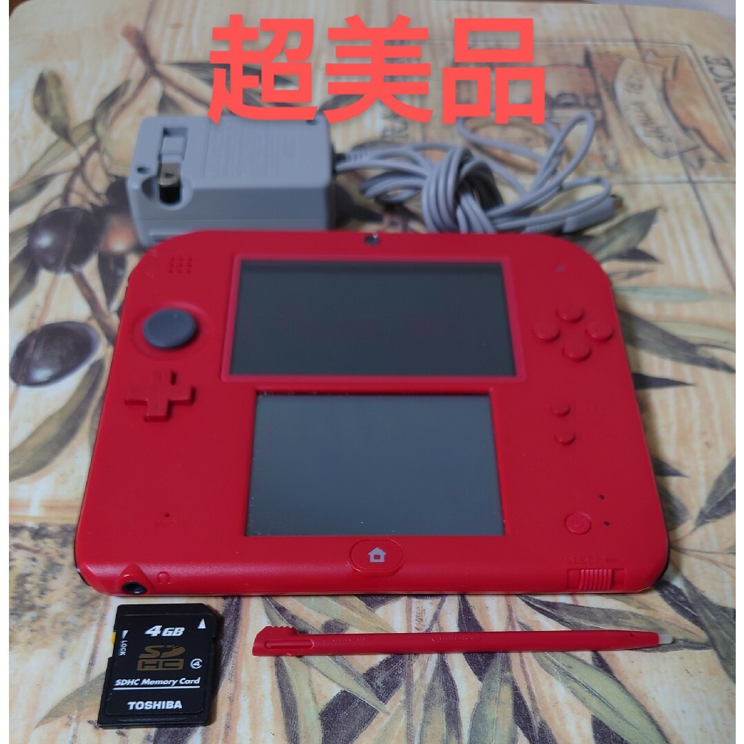 ニンテンドー3DS - ニンテンドー2DS レッド」超美品の通販 by ｄ's 