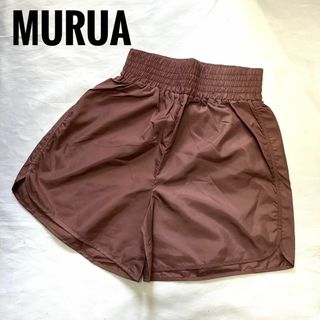 ムルーア(MURUA)の【新品】MURUA ショートパンツ　ポリエステル　スポーツ　部屋着　ウエストゴム(ショートパンツ)