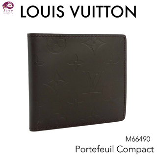 ルイヴィトン(LOUIS VUITTON)のルイヴィトン M66490 ポルトフォイユ コンパクト モノグラム・グラセ 財布(折り財布)