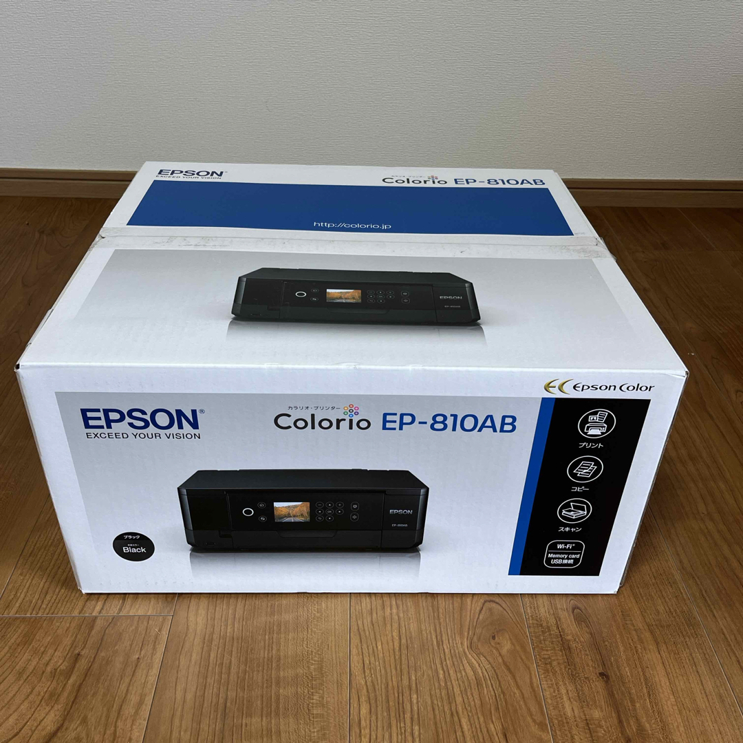 EPSON(エプソン)のEPSON   カラリオプリンター EP-810AB スマホ/家電/カメラのPC/タブレット(PC周辺機器)の商品写真