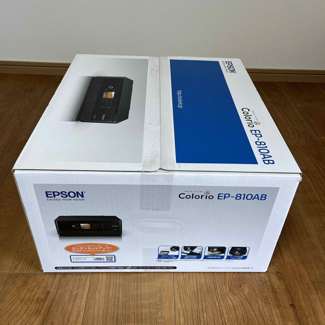 EPSON(エプソン)のEPSON   カラリオプリンター EP-810AB スマホ/家電/カメラのPC/タブレット(PC周辺機器)の商品写真