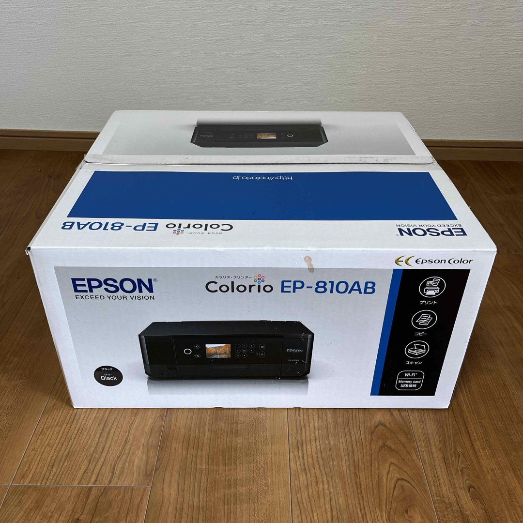 EPSON(エプソン)のEPSON   カラリオプリンター EP-810AB スマホ/家電/カメラのPC/タブレット(PC周辺機器)の商品写真