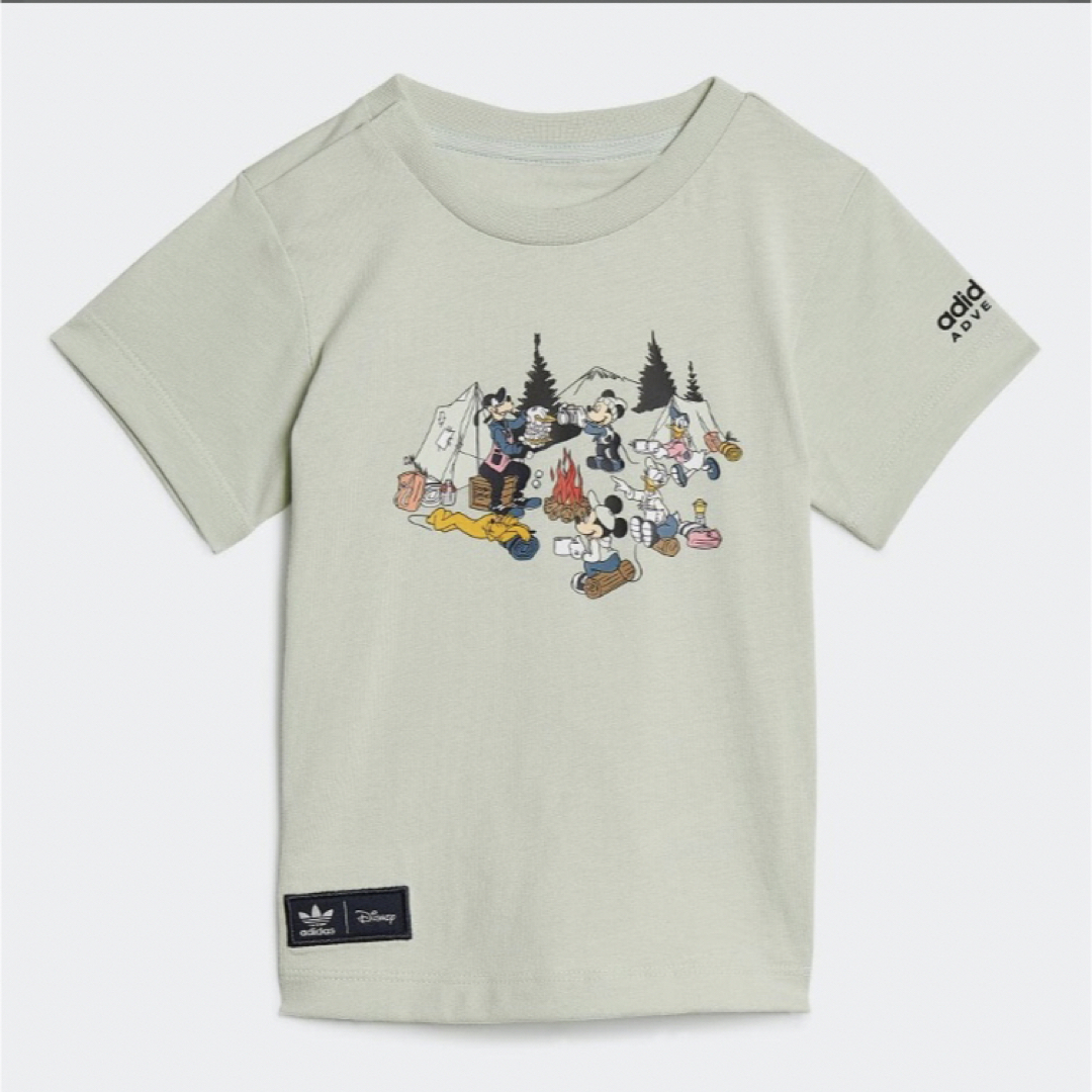 adidas(アディダス)のアディダス  ディズニー ミッキー & フレンズ Tシャツ キッズ　H9778 キッズ/ベビー/マタニティのベビー服(~85cm)(Ｔシャツ)の商品写真