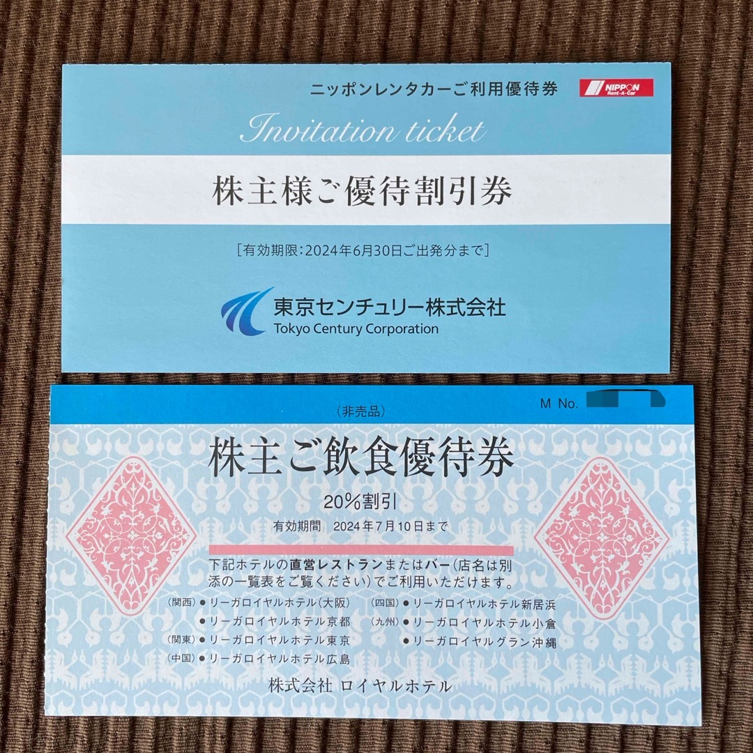 ニッポンレンタカー 株主優待券 7枚