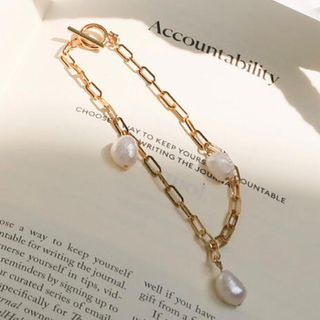 ハーリップトゥ(Her lip to)のherlipto trio pearl gold anklet(アンクレット)