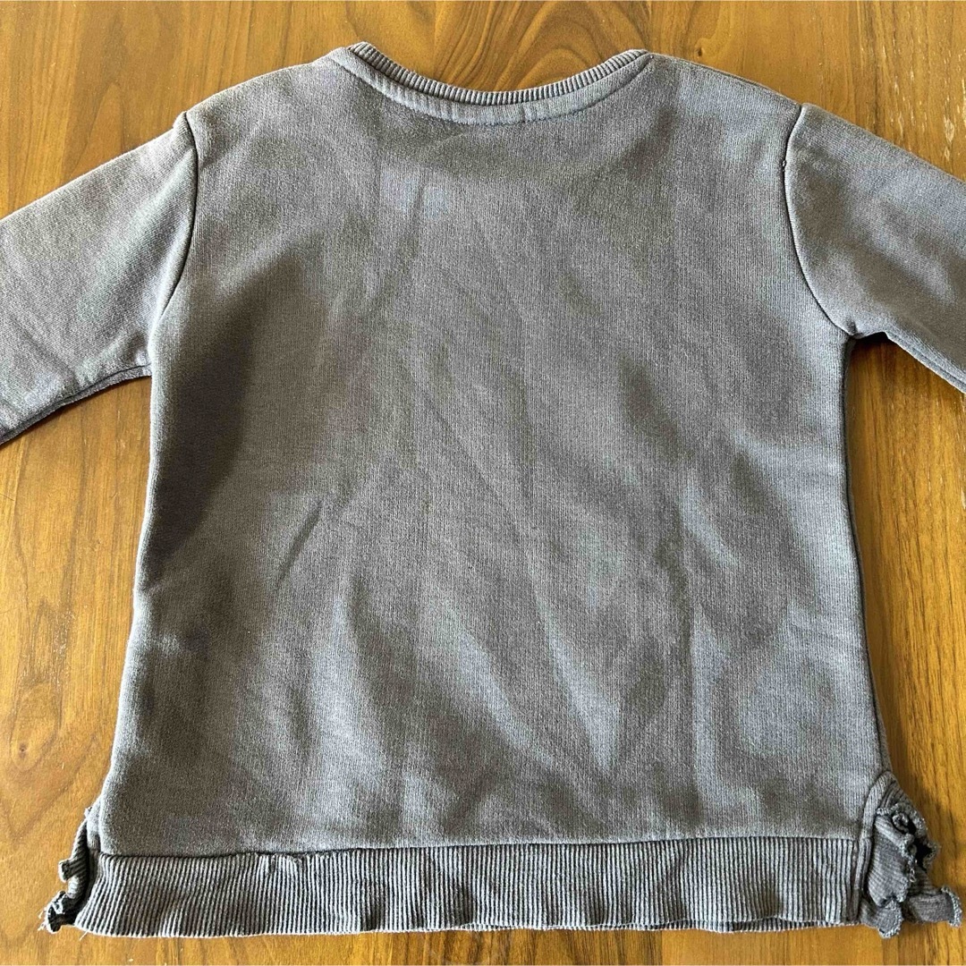 ZARA KIDS(ザラキッズ)のZARA Baby スウェット グレー　4-5years/110cm キッズ/ベビー/マタニティのキッズ服女の子用(90cm~)(Tシャツ/カットソー)の商品写真