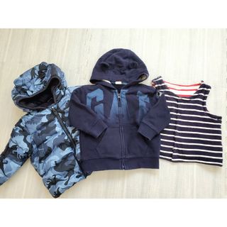 ベビーギャップ(babyGAP)の12～18month BabyGAP ダウンジャケット＆パーカー＆ベスト セット(ジャケット/コート)