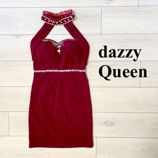 デイジーストア(dazzy store)のdazzy Queen アメスリパールビジュータイトミニドレス キャバドレス(ナイトドレス)