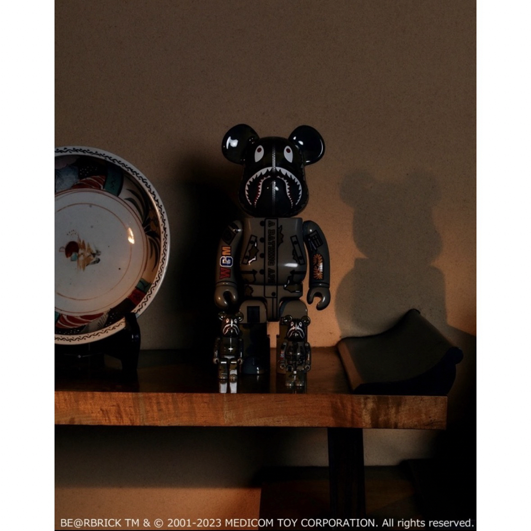 BE@RBRICK BAPE ALPHA CAMO SHARK 400%フィギュア