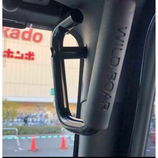 JEEP 07-18y ラングラー JK グラブハンドル　フロント用 ブラック(車内アクセサリ)