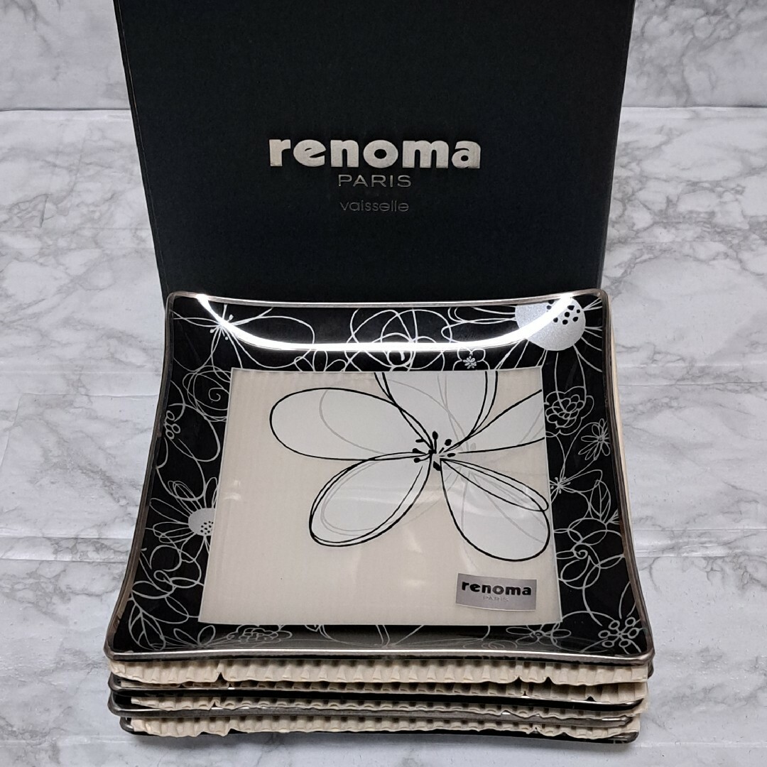RENOMA(レノマ)の【未使用】renoma(レノマ) スクエアプレートセット 5枚 インテリア/住まい/日用品のキッチン/食器(食器)の商品写真