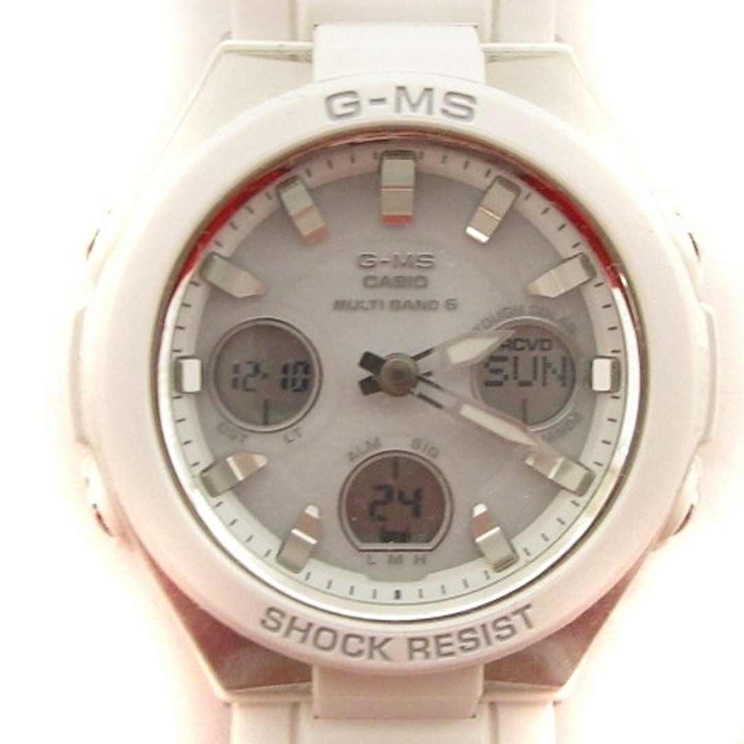 ベビージー Baby-G 腕時計 電波ソーラー クロノグラフ 防水 白 ホワイト2cm腕周り
