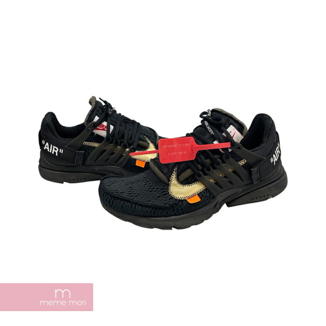 NIKE(ナイキ)のOFF-WHITE×NIKE 2018SS THE 10 AIR PRESTO AA3830-002 オフホワイト×ナイキ エアプレスト ローカットスニーカー ブラック サイズUS10(28cm) 【231229】【中古-B】【me04】 メンズの靴/シューズ(スニーカー)の商品写真