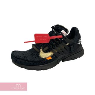 ナイキ(NIKE)のOFF-WHITE×NIKE 2018SS THE 10 AIR PRESTO AA3830-002 オフホワイト×ナイキ エアプレスト ローカットスニーカー ブラック サイズUS10(28cm) 【231229】【中古-B】【me04】(スニーカー)