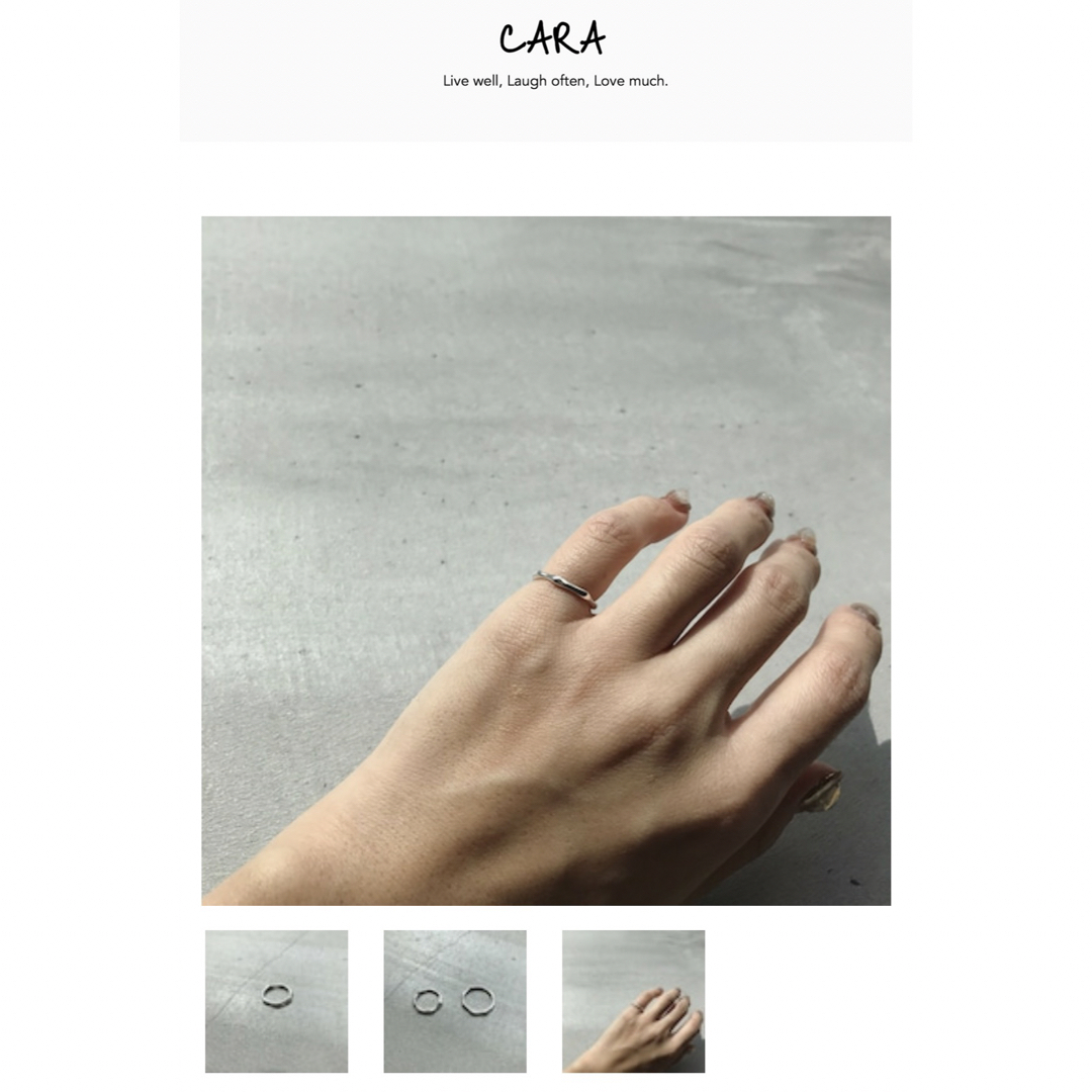 CANAL JEAN(キャナルジーン)のcara ピンキーリング  n.m pinkie ring/SV  レディースのアクセサリー(リング(指輪))の商品写真