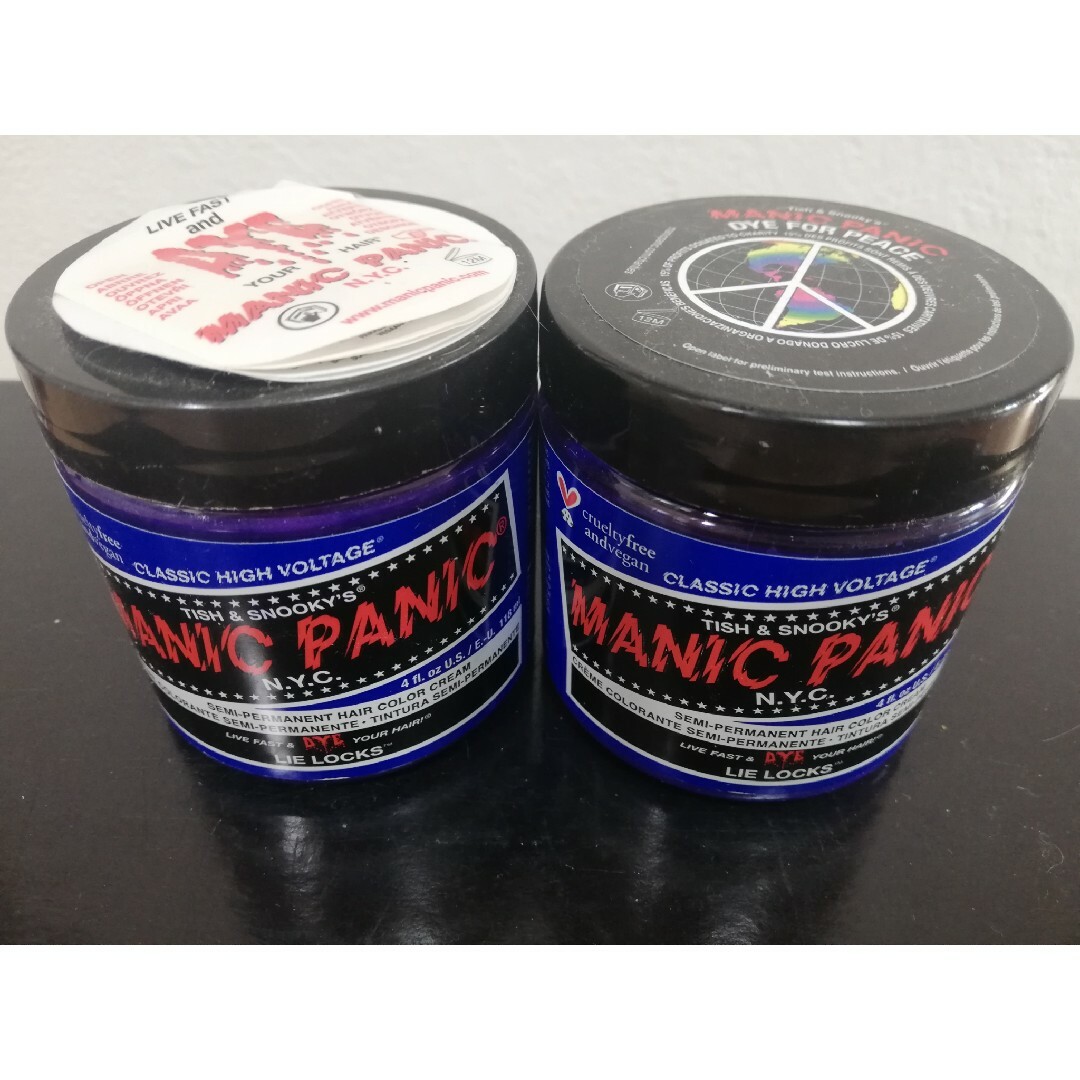 MANIC PANIC(マニックパニック)のマニックパニックライロックLielocksブルー2個セット★開封のみ コスメ/美容のヘアケア/スタイリング(カラーリング剤)の商品写真